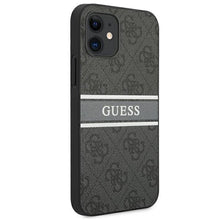 Заредете изображение във визуализатора на галерията – Guess GUHCP12S4GDGR iPhone 12 mini 5,4" szary/grey hardcase 4G Stripe - TopMag
