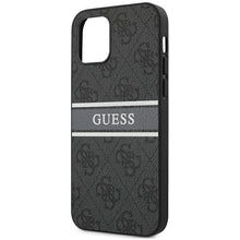 Заредете изображение във визуализатора на галерията – Guess GUHCP12S4GDGR iPhone 12 mini 5,4" szary/grey hardcase 4G Stripe - TopMag
