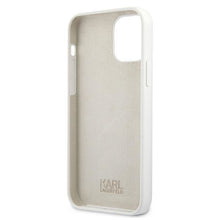 Заредете изображение във визуализатора на галерията – Karl Lagerfeld KLHCP12LSLCHWH iPhone 12 Pro Max 6,7" hardcase biały/white Silicone Choupette - TopMag
