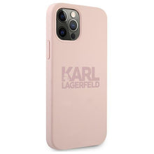 Заредете изображение във визуализатора на галерията – Karl Lagerfeld KLHCP12LSTKLTLP iPhone 12 Pro Max 6,7" Silicone Stack Logo różowy/pink - TopMag
