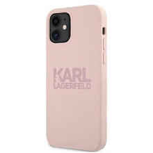 Заредете изображение във визуализатора на галерията – Karl Lagerfeld KLHCP12SSTKLTLP iPhone 12 mini 5,4" Silicone Stack Logo różowy/pink - TopMag
