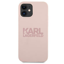 Заредете изображение във визуализатора на галерията – Karl Lagerfeld KLHCP12SSTKLTLP iPhone 12 mini 5,4" Silicone Stack Logo różowy/pink - TopMag
