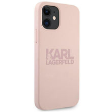 Заредете изображение във визуализатора на галерията – Karl Lagerfeld KLHCP12SSTKLTLP iPhone 12 mini 5,4" Silicone Stack Logo różowy/pink - TopMag
