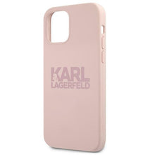 Заредете изображение във визуализатора на галерията – Karl Lagerfeld KLHCP12SSTKLTLP iPhone 12 mini 5,4" Silicone Stack Logo różowy/pink - TopMag
