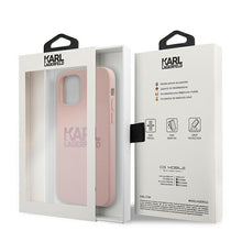 Заредете изображение във визуализатора на галерията – Karl Lagerfeld KLHCP12SSTKLTLP iPhone 12 mini 5,4" Silicone Stack Logo różowy/pink - TopMag
