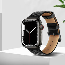 Заредете изображение във визуализатора на галерията – HOCO strap for Apple Watch 42/44/45/49mm Elegant leather WA18 black
