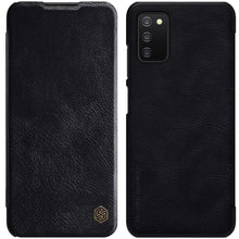 Заредете изображение във визуализатора на галерията – Nillkin Qin leather holster for Samsung Galaxy A03s black - TopMag
