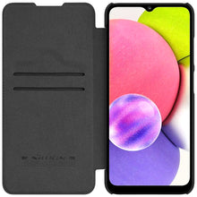 Заредете изображение във визуализатора на галерията – Nillkin Qin leather holster for Samsung Galaxy A03s black - TopMag
