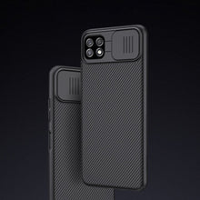 Заредете изображение във визуализатора на галерията – Nillkin CamShield Case Slim Cover with camera protection shield for Samsung Galaxy A22 5G black - TopMag

