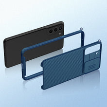 Заредете изображение във визуализатора на галерията – Nillkin CamShield Pro Case Slim Cover with camera protection shield for Samsung Galaxy S21 FE black - TopMag
