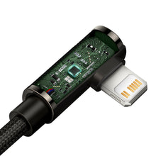 Заредете изображение във визуализатора на галерията – Baseus Legend Mobile Game Elbow Cable USB Type C - Lightning 20W Power Delivery 1m black (CATLCS-01) - TopMag
