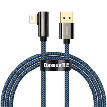 Заредете изображение във визуализатора на галерията – Baseus Legend Mobile Game Elbow Cable USB - Lightning 2.4A 1m blue (CACS000003) - TopMag

