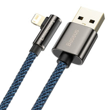 Заредете изображение във визуализатора на галерията – Baseus Legend Mobile Game Elbow Cable USB - Lightning 2.4A 1m blue (CACS000003) - TopMag
