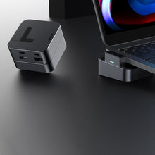 Заредете изображение във визуализатора на галерията – Joyroom Multifunctional Hub USB Type C - USB 3.0 / RJ45 / HDMI / USB Type C / Thunderbolt for MacBook Pro gray (S-H121 Gray) - TopMag
