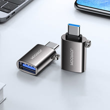 Заредете изображение във визуализатора на галерията – Joyroom USB 3.2 Gen 1 (Male) - USB Type C (Female) adapter black (S-H151 Black) - TopMag
