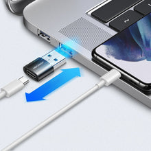 Заредете изображение във визуализатора на галерията – Joyroom adapter USB Type C (female) to USB (male) adapter black (S-H152 Black) - TopMag
