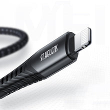 Заредете изображение във визуализатора на галерията – Joyroom MFI ST-C04 ST.HELENS USB-A To Lightning Data Cable 1,8M Black - TopMag
