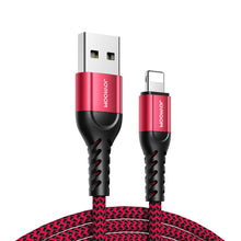 Заредете изображение във визуализатора на галерията – Joyroom N10 King Kong series charging data set 3 x USB- Lightning cable 0.25m + 1.2m + 2m Red - TopMag
