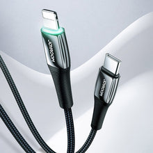 Заредете изображение във визуализатора на галерията – Joyroom USB Type C - Lightning cable Power Delivery 20W 2.4A 1.2m red (S-1224K2 Red) - TopMag
