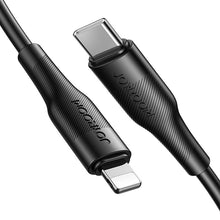 Заредете изображение във визуализатора на галерията – Joyroom USB Type C - Lightning cable Power Delivery 20W 2.4A 0.25m black (S-02524M3 Black) - TopMag
