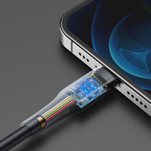 Заредете изображение във визуализатора на галерията – Joyroom USB Type C - Lightning cable Power Delivery 20W 2.4A 0.25m black (S-02524M3 Black) - TopMag
