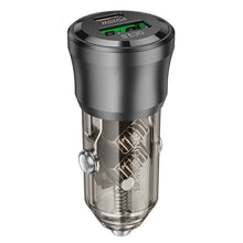 Заредете изображение във визуализатора на галерията – Borofone Car charger BZ25 Journey - USB + Type C - PD38W 3A black
