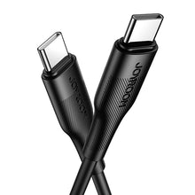 Заредете изображение във визуализатора на галерията – Joyroom USB Type C - USB Type C cable Power Delivery 60W 3A 0.25m black (S-02530M3 Black) - TopMag
