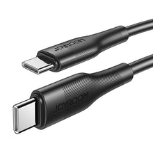 Заредете изображение във визуализатора на галерията – Joyroom USB Type C - USB Type C cable Power Delivery 60W 3A 0.25m black (S-02530M3 Black) - TopMag
