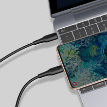 Заредете изображение във визуализатора на галерията – Joyroom USB Type C - USB Type C cable Power Delivery 60W 3A 0.25m black (S-02530M3 Black) - TopMag
