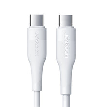 Заредете изображение във визуализатора на галерията – Joyroom USB Type C - USB Type C cable Power Delivery 60W 3A 0.25m white (S-02530M3 White) - TopMag
