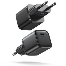 Заредете изображение във визуализатора на галерията – Joyroom fast wall charger USB Type C 20W Power Delivery Quick Charge 3.0 AFC black (L-P202) - TopMag
