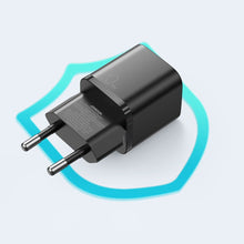 Заредете изображение във визуализатора на галерията – Joyroom fast wall charger USB Type C 20W Power Delivery Quick Charge 3.0 AFC black (L-P202) - TopMag
