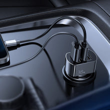 Заредете изображение във визуализатора на галерията – Joyroom fast car charger Quick Charge 3.0 (QC3.0) 4,5A 38W 3x USB (C-A19 black) - TopMag
