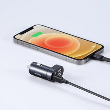 Заредете изображение във визуализатора на галерията – Joyroom C-A17 fast car charger USB / USB Type C 42,5W Quick Charge, Power Delivery, AFC, SCP blue - TopMag

