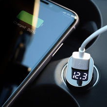 Заредете изображение във визуализатора на галерията – Joyroom C-A17 fast car charger USB / USB Type C 42,5W Quick Charge, Power Delivery, AFC, SCP blue
