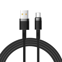Заредете изображение във визуализатора на галерията – Joyroom USB - USB Type C cable Quick Charge 2.4A 1.2m black (S-1224N2 Black) - TopMag

