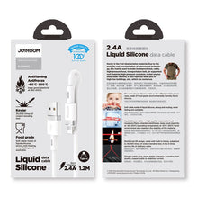 Заредете изображение във визуализатора на галерията – Joyroom USB - USB Typ C cable 2,4A 1,2 m (S-1224N2 White) - TopMag
