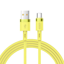 Заредете изображение във визуализатора на галерията – Joyroom USB - USB Typ C cable 2,4A 1,2 m (S-1224N2 Yellow) - TopMag
