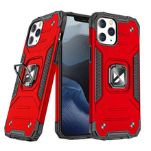 Заредете изображение във визуализатора на галерията – Wozinsky Ring Armor Case Kickstand Tough Rugged Cover for iPhone 13 red - TopMag
