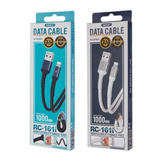 Заредете изображение във визуализатора на галерията – Remax Kayla series data cable USB - Lightning 1m black (RC-161i) - TopMag

