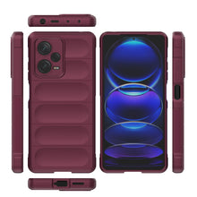 Заредете изображение във визуализатора на галерията – Magic Shield Case for Xiaomi Redmi Note 12 Pro+ flexible armored cover burgundy
