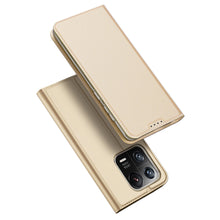 Заредете изображение във визуализатора на галерията – Dux Ducis Skin Pro Case Xiaomi 13 Pro Flip Card Wallet Gold Stand
