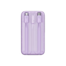 Заредете изображение във визуализатора на галерията – Baseus Comet Series powerbank with display 20000mAh 22.5W - purple + USB-A - USB-C 0.3m cable - white
