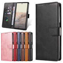 Заредете изображение във визуализатора на галерията – Magnet Case elegant case cover with a flap and stand function Google Pixel 6 Pro black
