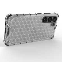 Заредете изображение във визуализатора на галерията – Honeycomb case for Samsung Galaxy S23 armored hybrid cover transparent
