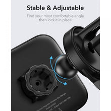 Заредете изображение във визуализатора на галерията – ESR Halolock magnetic wireless charger MagSafe air vent car mount black (17468-0) - TopMag
