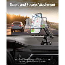Заредете изображение във визуализатора на галерията – ESR Halolock magnetic wireless MagSafe charger car dashboard black (18048-0) - TopMag
