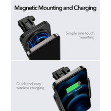 Заредете изображение във визуализатора на галерията – ESR Halolock magnetic wireless MagSafe charger car dashboard black (18048-0) - TopMag
