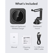 Заредете изображение във визуализатора на галерията – ESR Halolock magnetic wireless MagSafe charger car dashboard black (18048-0) - TopMag
