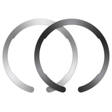 Заредете изображение във визуализатора на галерията – ESR Halolock universal magnetic MagSafe ring black &amp; silver (18762-0) - TopMag
